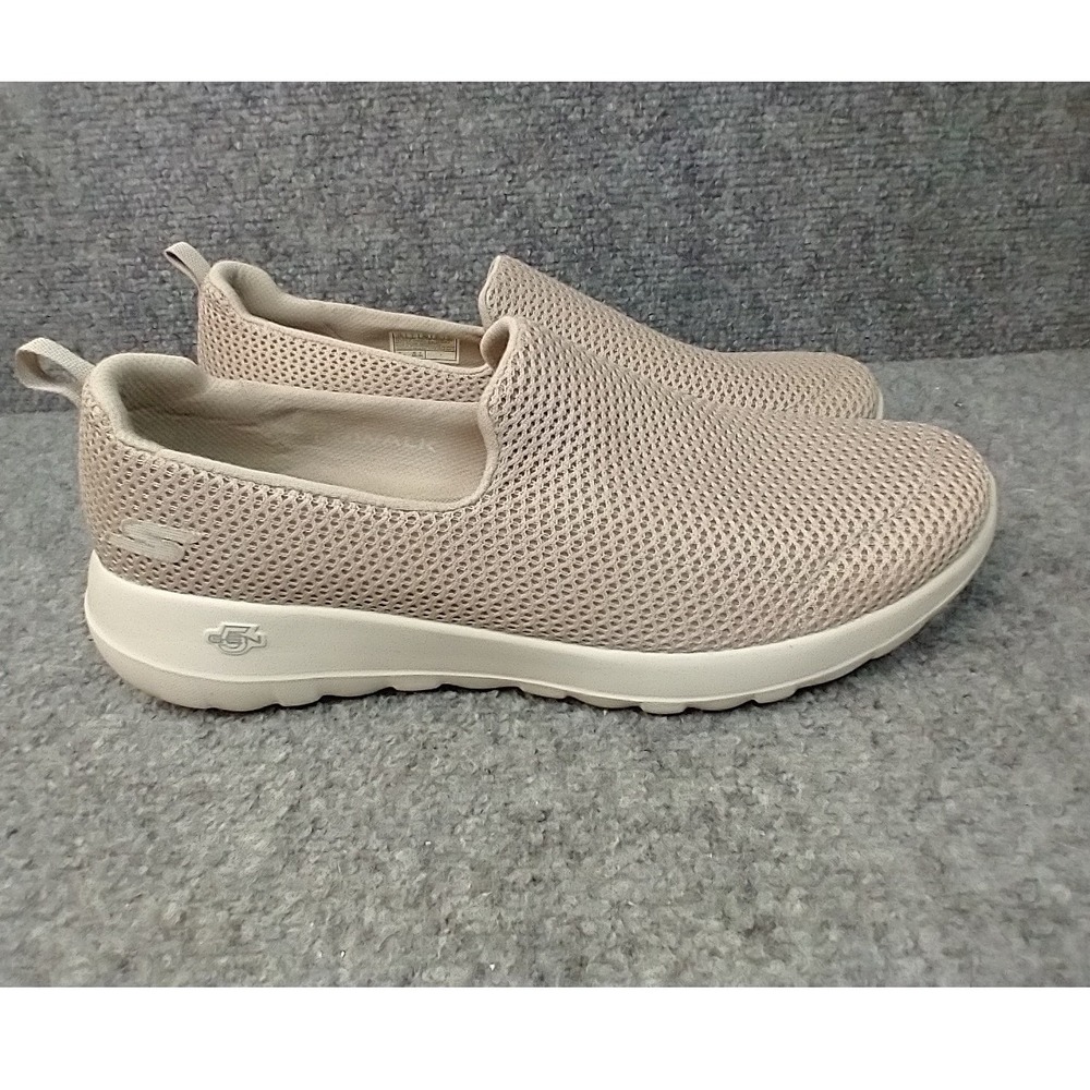 Skechers GoWalk Joy Sneakers Womens 10 Taupe Mesh Slip On Walking Shoes 15600